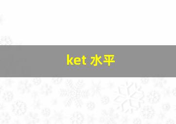 ket 水平